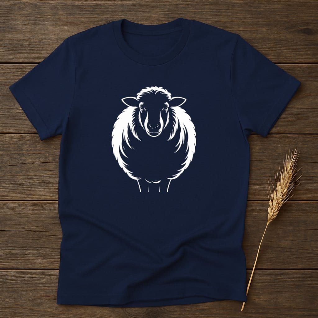 MyDesigns Silhouette Shirt S / Navy Sheep T-Shirts