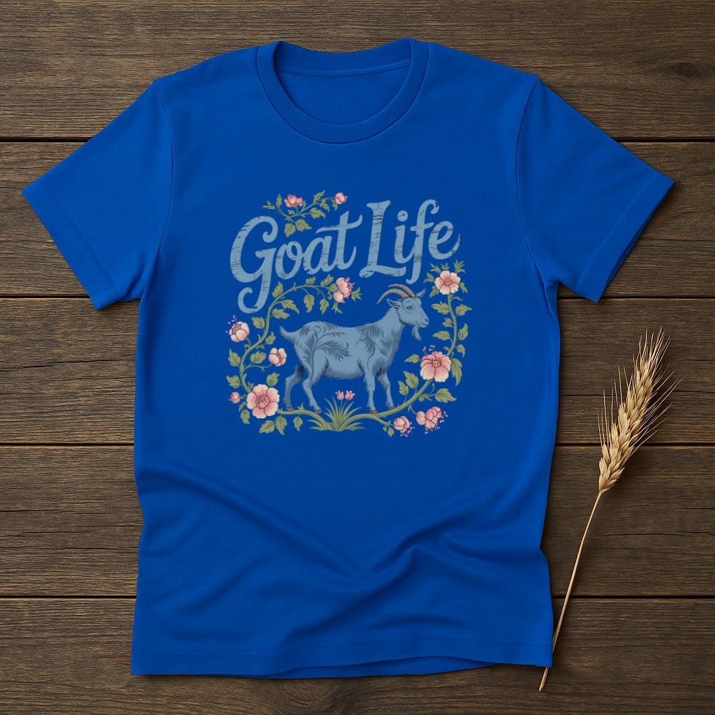 Goat Life Blue Graphic T-shirt product type