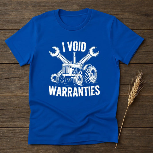 I Void Warranties Tractor Design Tee Shirt product type