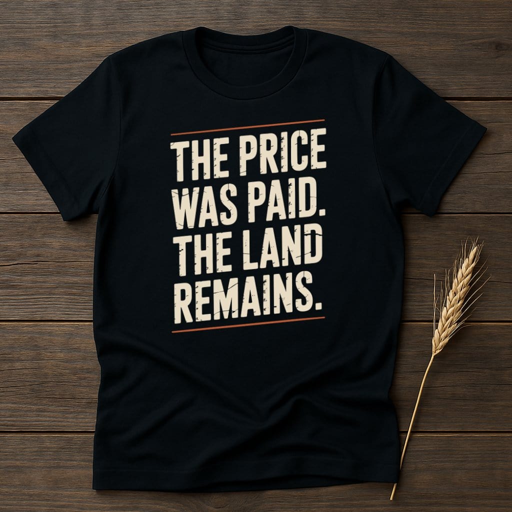 The Price Was Paid The Land Remains T-shirt product type
