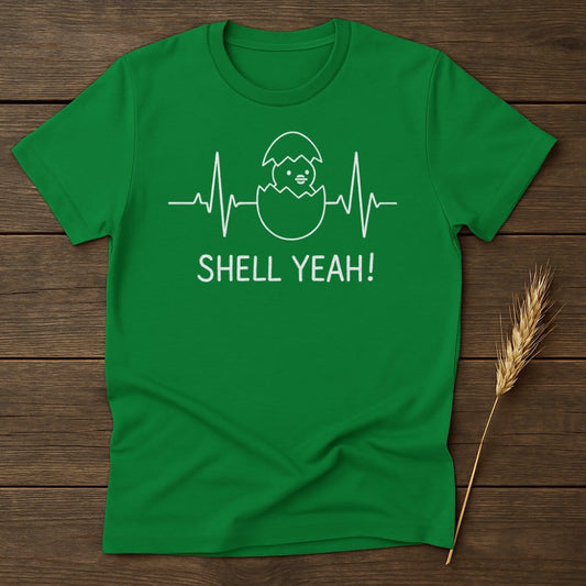 Shell Yeah Funny Chick Hatched T-Shirt product type