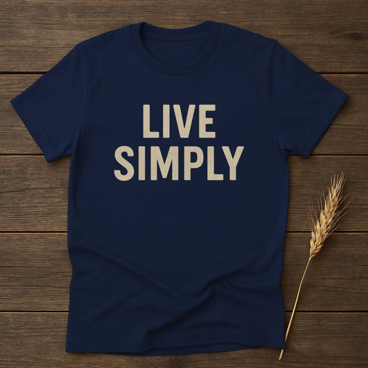 Live Simply Design Inspirational Typography Shirt product