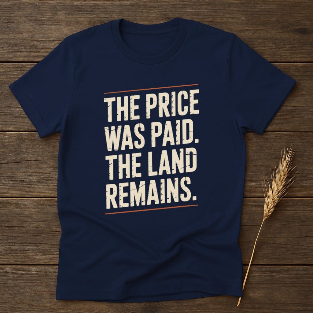 The Price Was Paid The Land Remains Graphic Tee Shirt Product