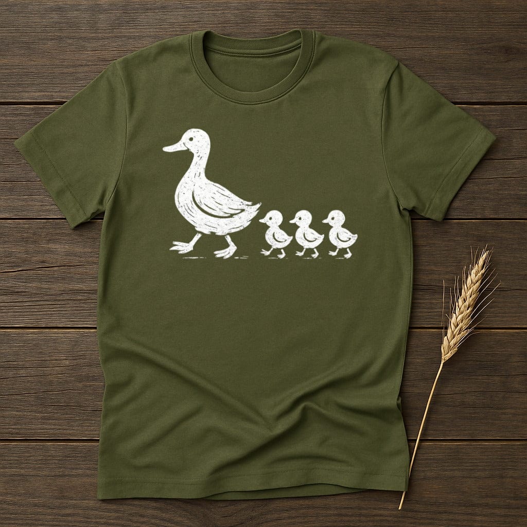 Cute Duck and Ducklings Graphic Tee Shirt product type
