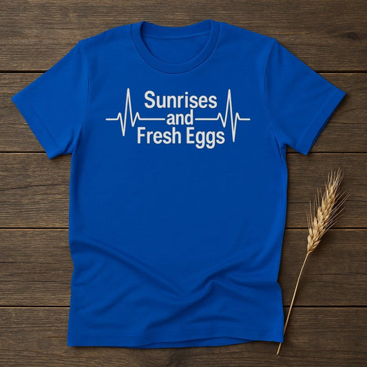 Sunrises and Fresh Eggs Graphic Tee Shirt product type
