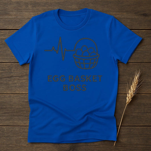 Egg Basket Boss Graphic Teal Blue T-Shirt product type