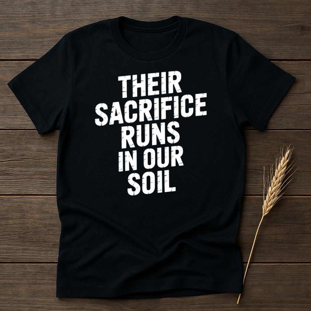 Their Sacrifice Runs In Our Soil T-shirt product