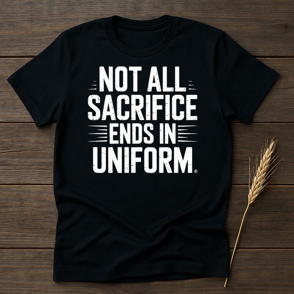 Not All Sacrifice Ends in Uniform T-shirt product