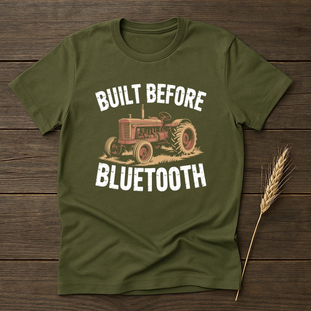 Built Before Bluetooth Tractor Graphic T-Shirt product