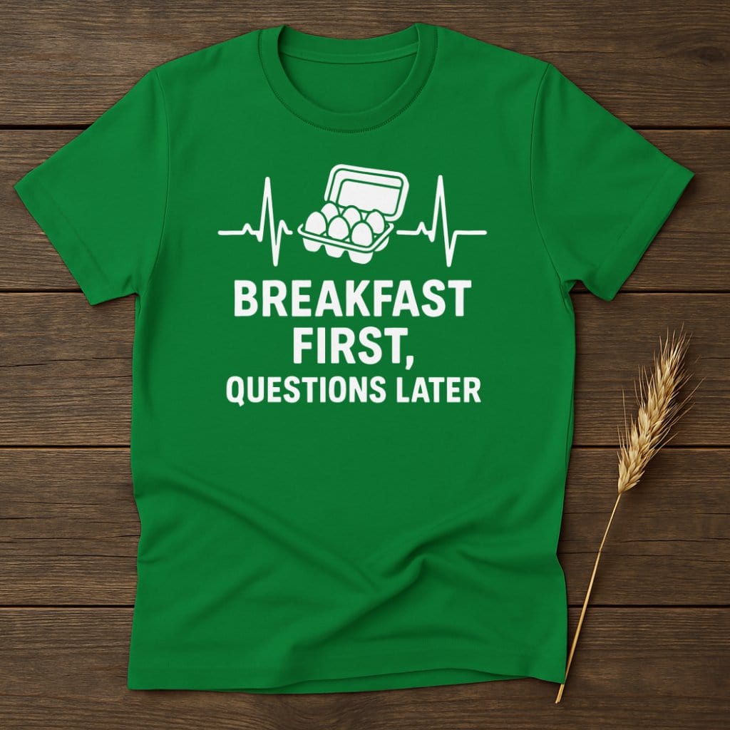 Breakfast First Questions Later T-shirt product