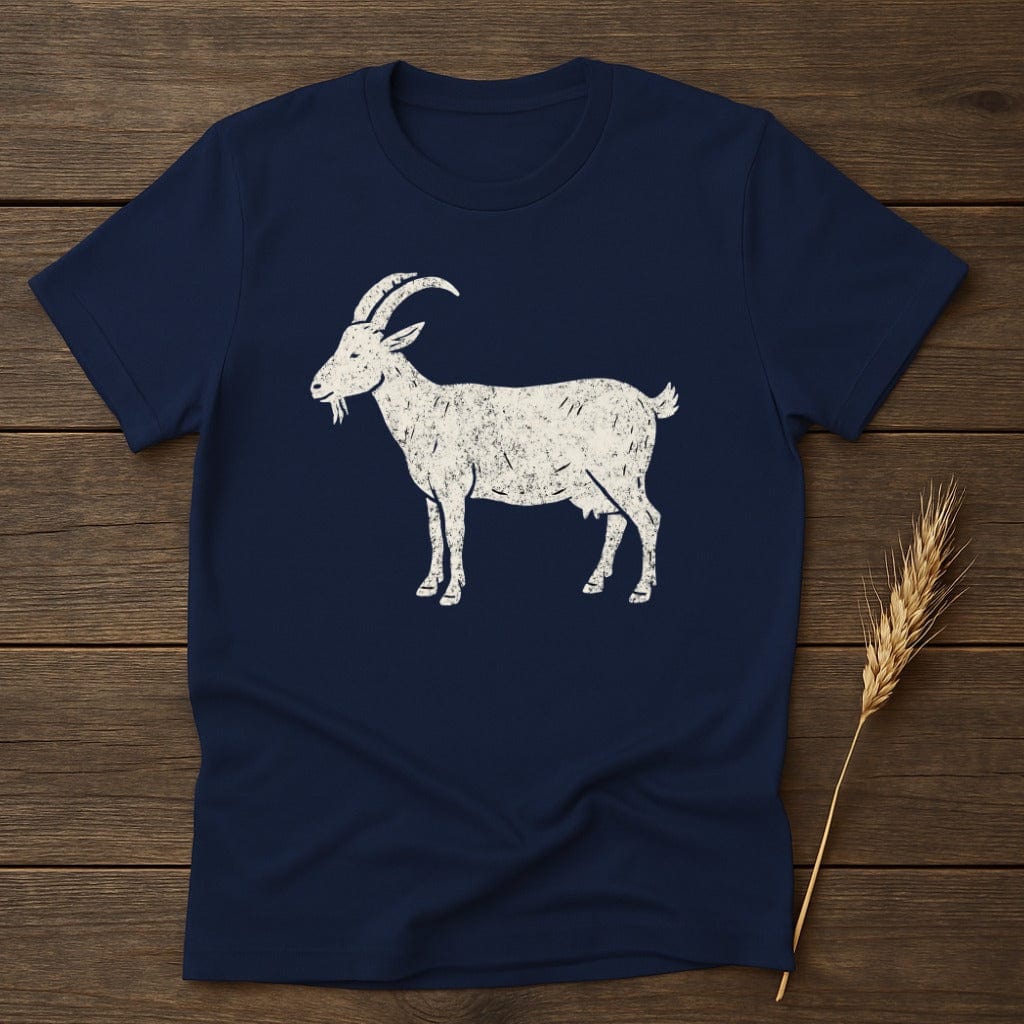 Graphic T-Shirt with Detailed Goat Design product