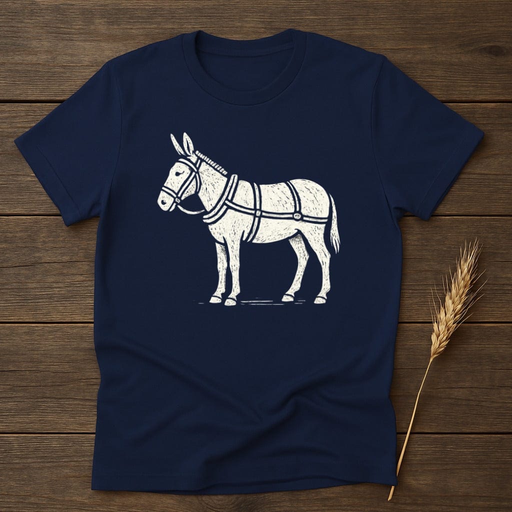 Vintage Style Donkey Print Art Graphic T-Shirt product