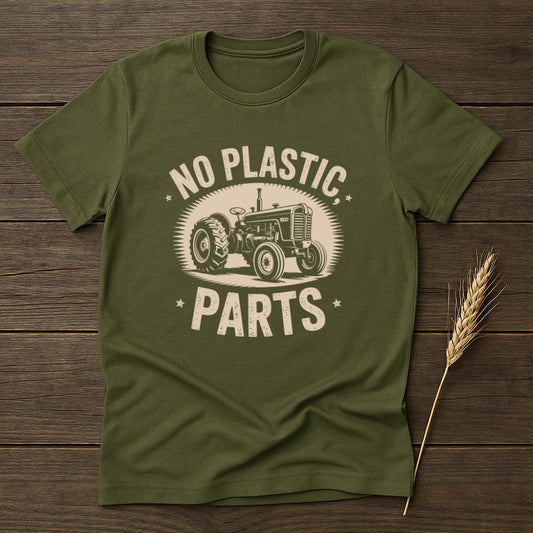 No Plastic Parts Tractor Graphic T-Shirt product type
