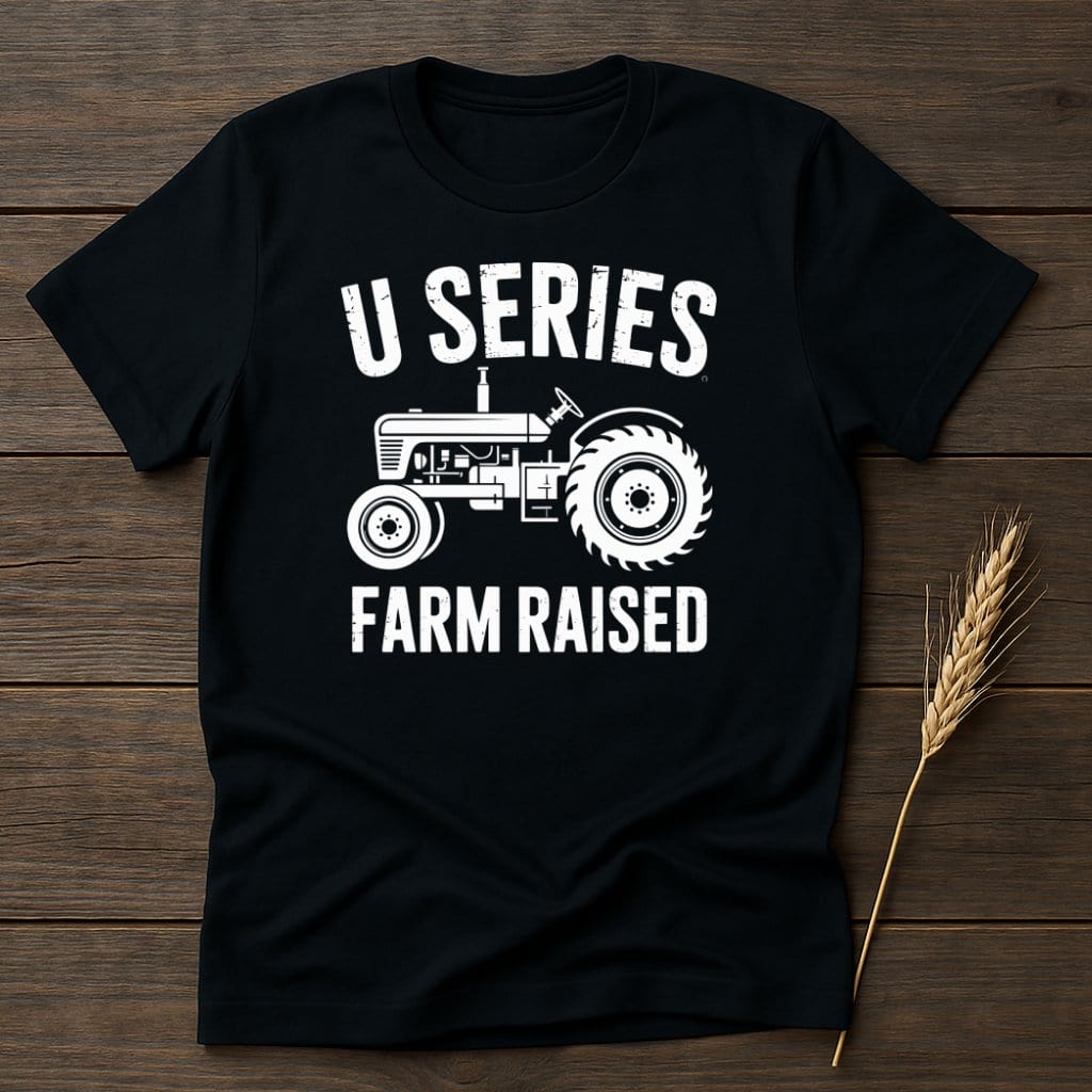 U Series Farm Raised Tractor Design Printed Shirt product type