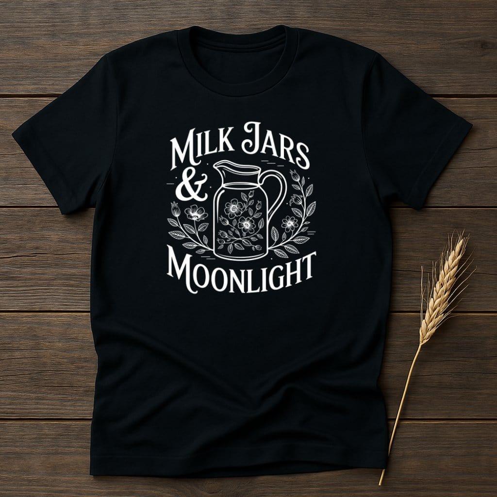 Milk Jars and Moonlight Vintage Style Shirt product type