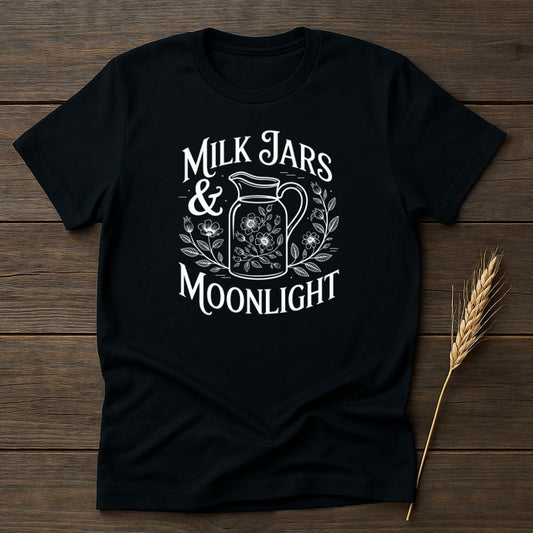 Milk Jars and Moonlight Vintage Style Shirt product type