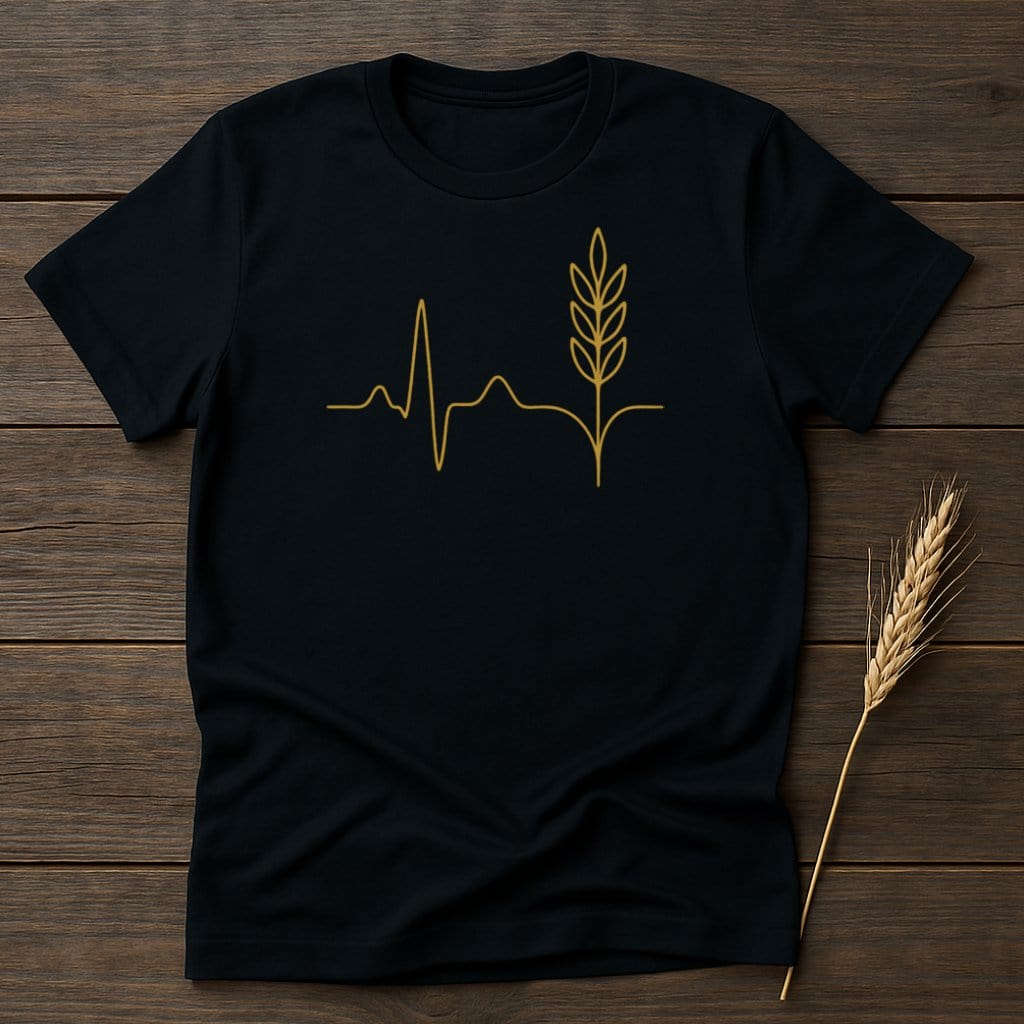Stylish Black T-Shirt with Unique Graphic Design product type