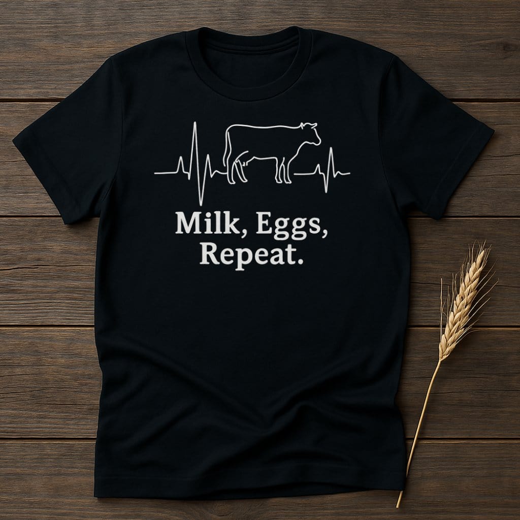 Milk Eggs Repeat Graphic Tee Shirt product