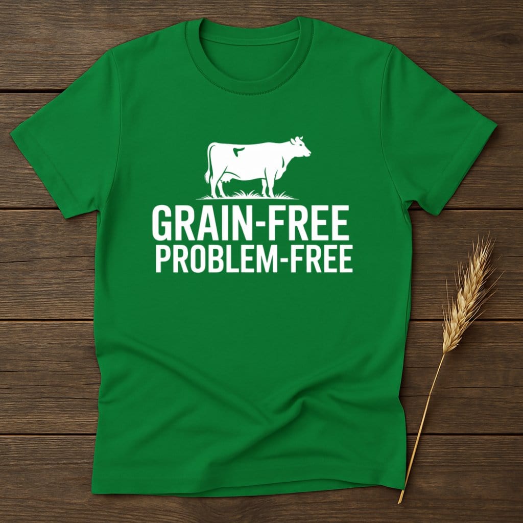 Grain-Free Problem-Free Green T-Shirt product type