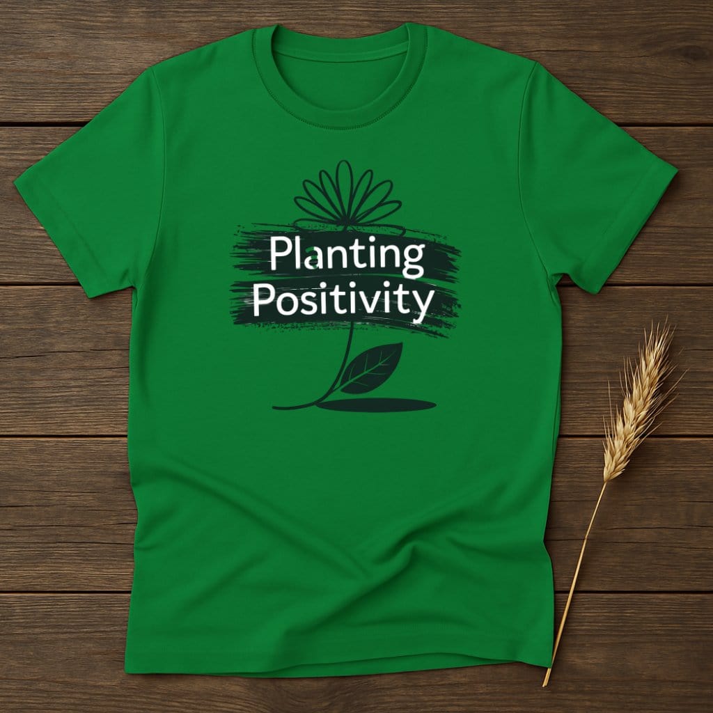 Planting Positivity Green Graphic Shirt product