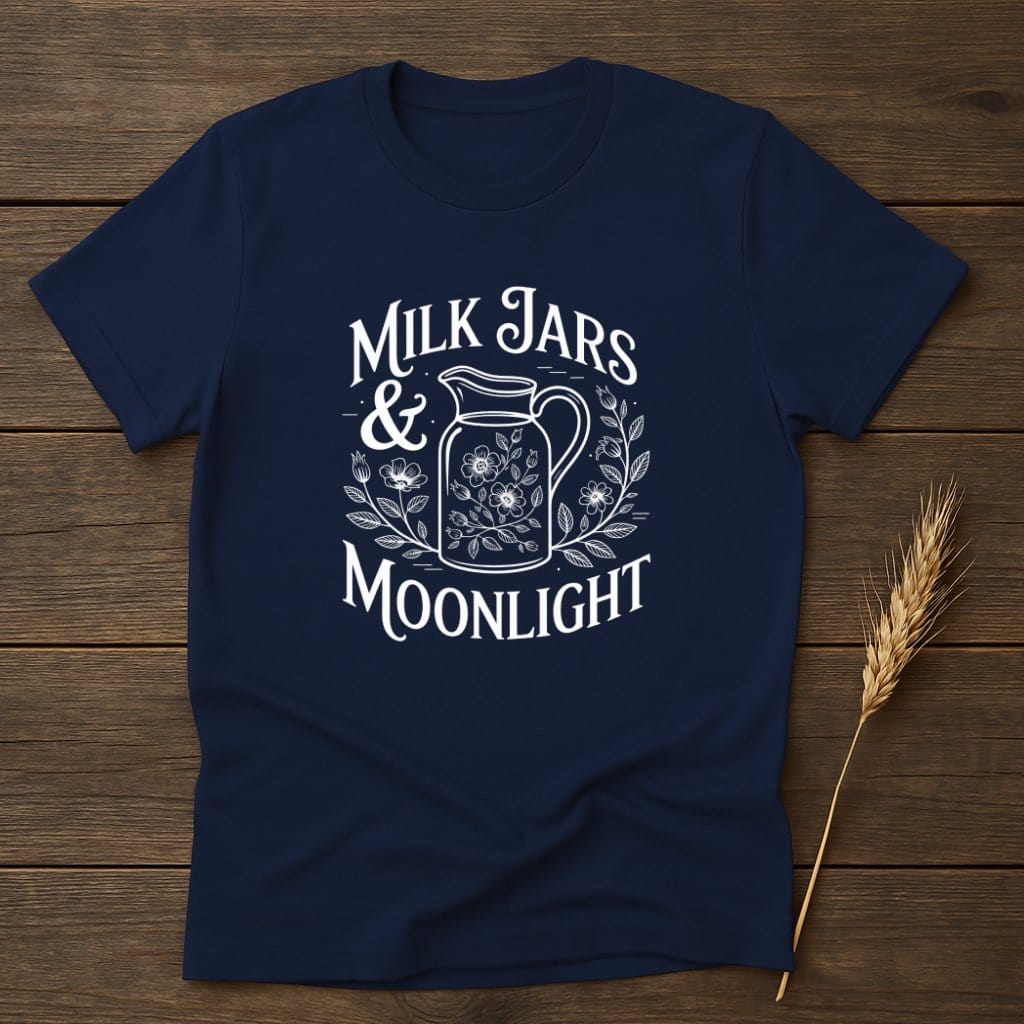 Milk Jars And Moonlight T-Shirt graphical product