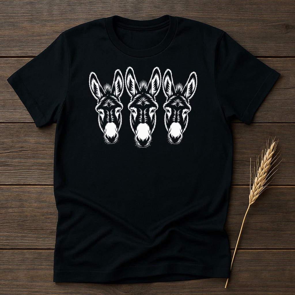 Three Donkey Heads Graphic Novelty T-Shirt product type