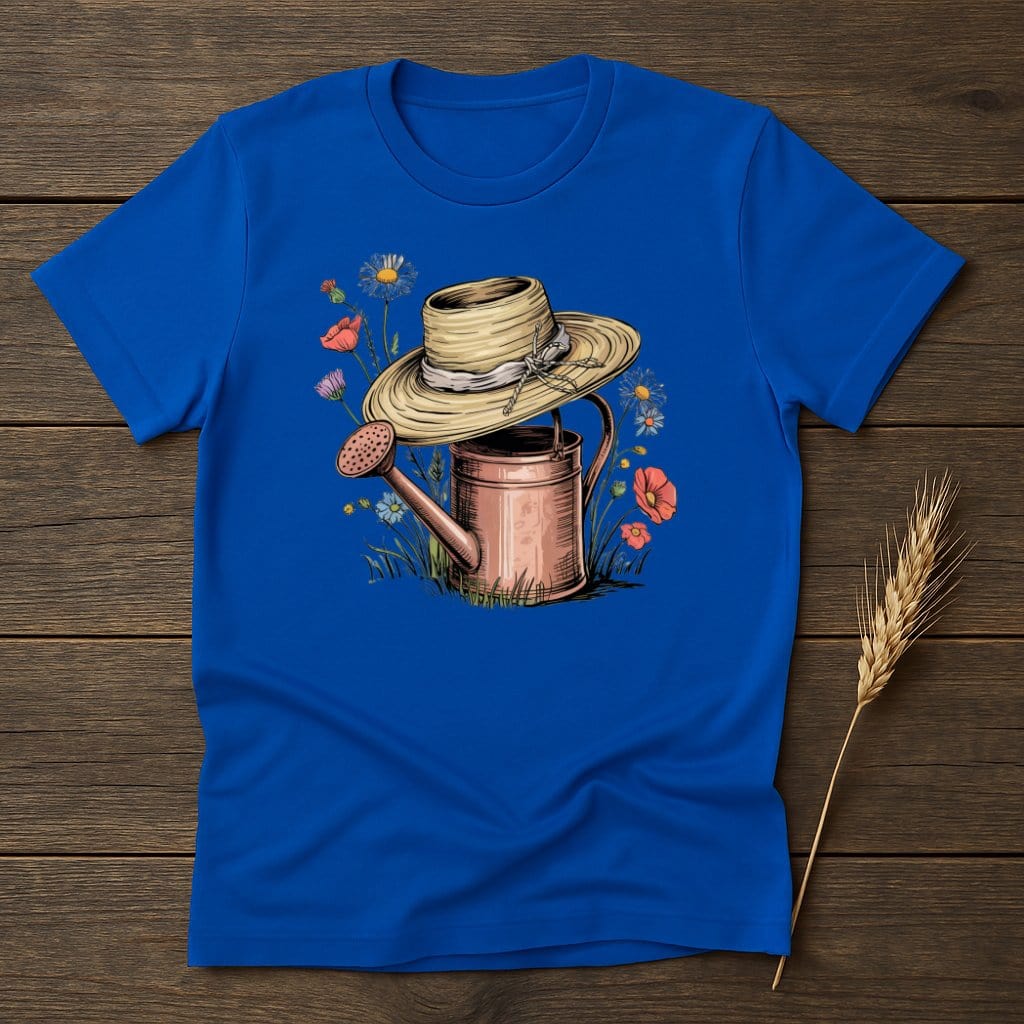 Garden Hat and Watering Can Design Shirt product type