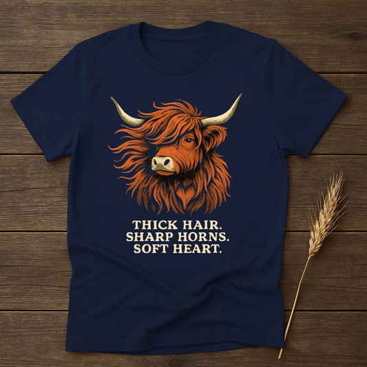 Thick Hair Sharp Horns Soft Heart Printed product