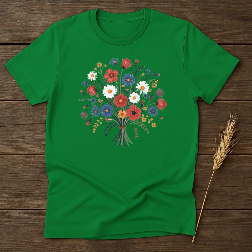 Colorful Floral Bouquet Graphic Tee Shirt product type