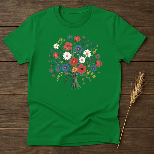 Colorful Floral Bouquet Graphic Tee Shirt product type