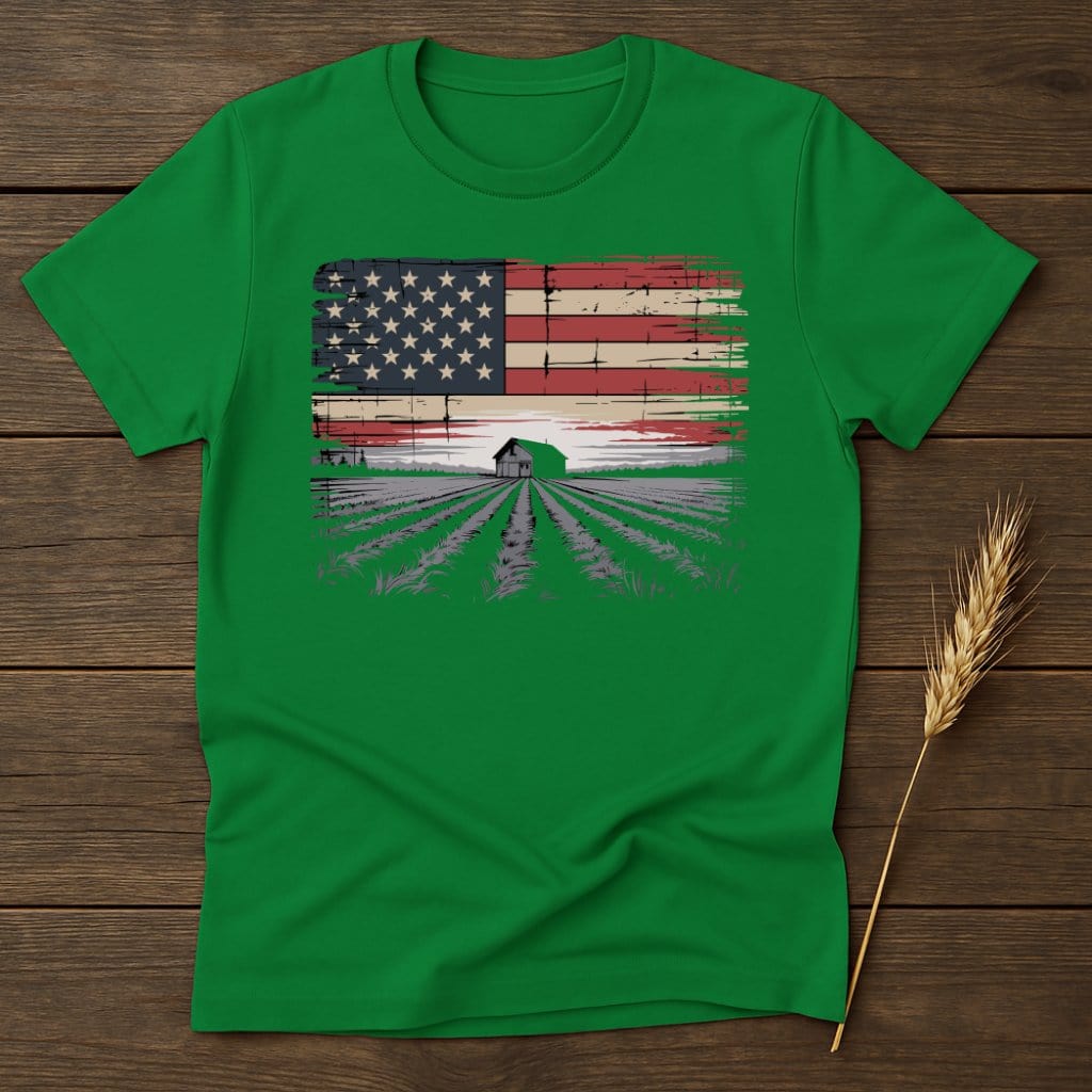 American Flag Barn Rustic Farm Design T-shirt product
