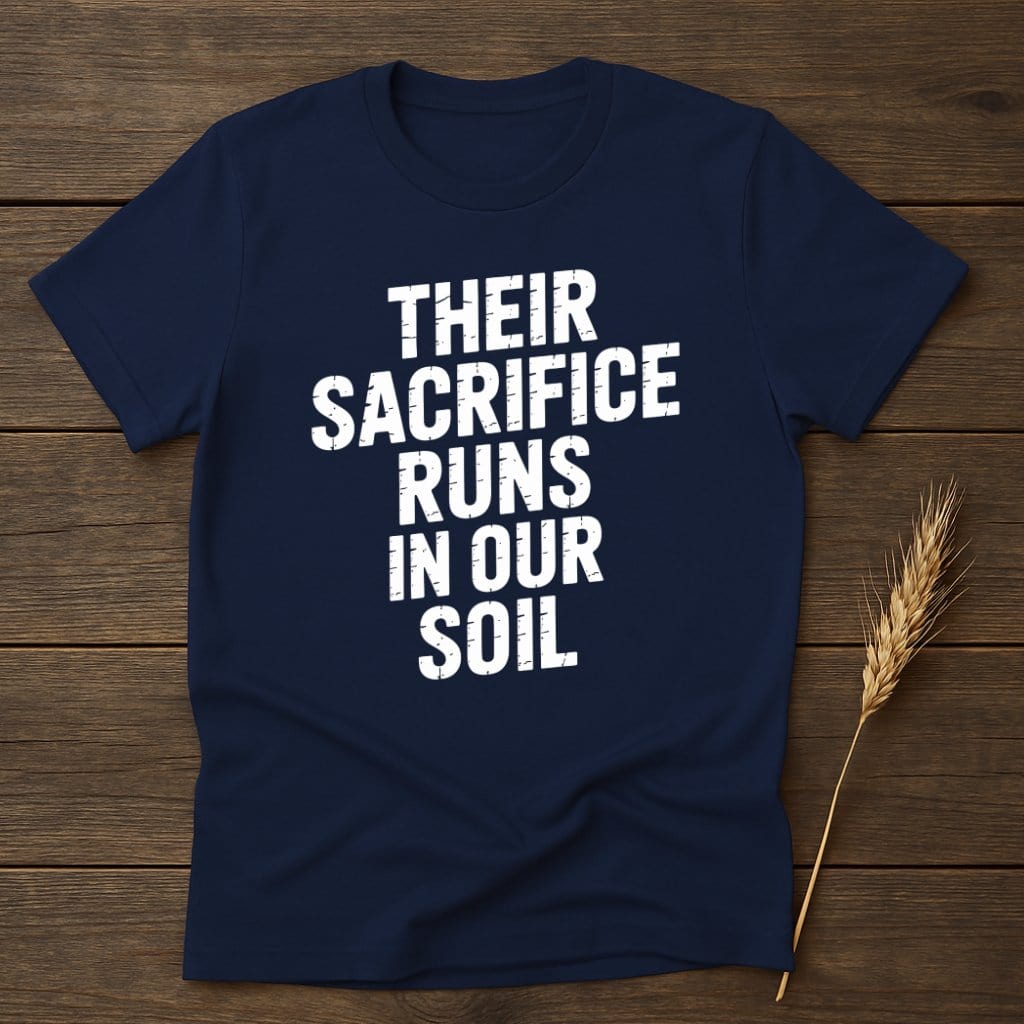 Their Sacrifice Runs In Our Soil T-shirt product type