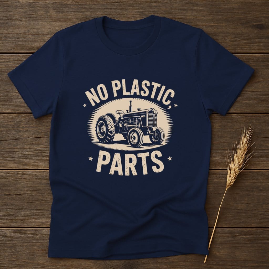 Vintage Style No Plastic Parts Graphic T-shirt product