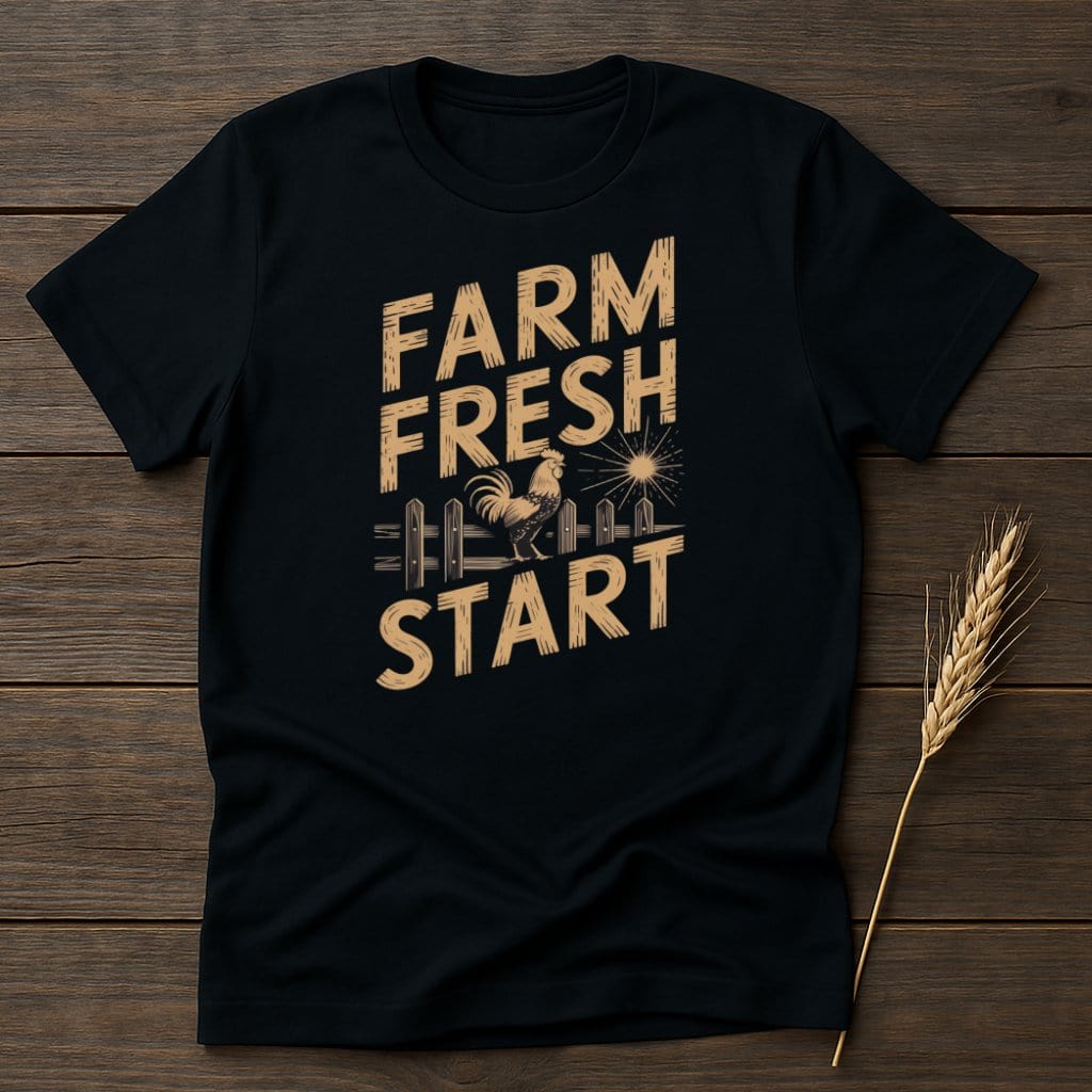 My Designs Physical Item S / Black Farm Fresh Start T-Shirts