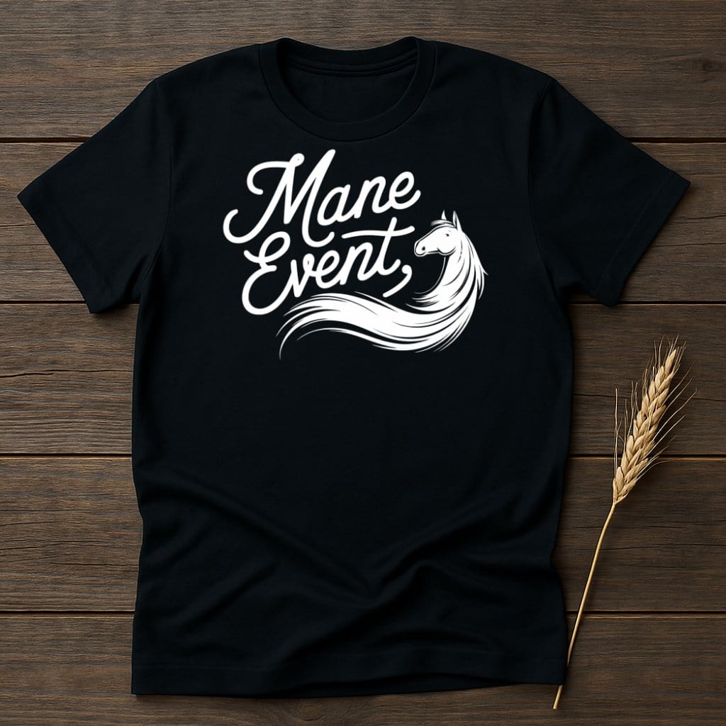 My Designs Physical Item S / Black Mane Event Horse T-Shirts