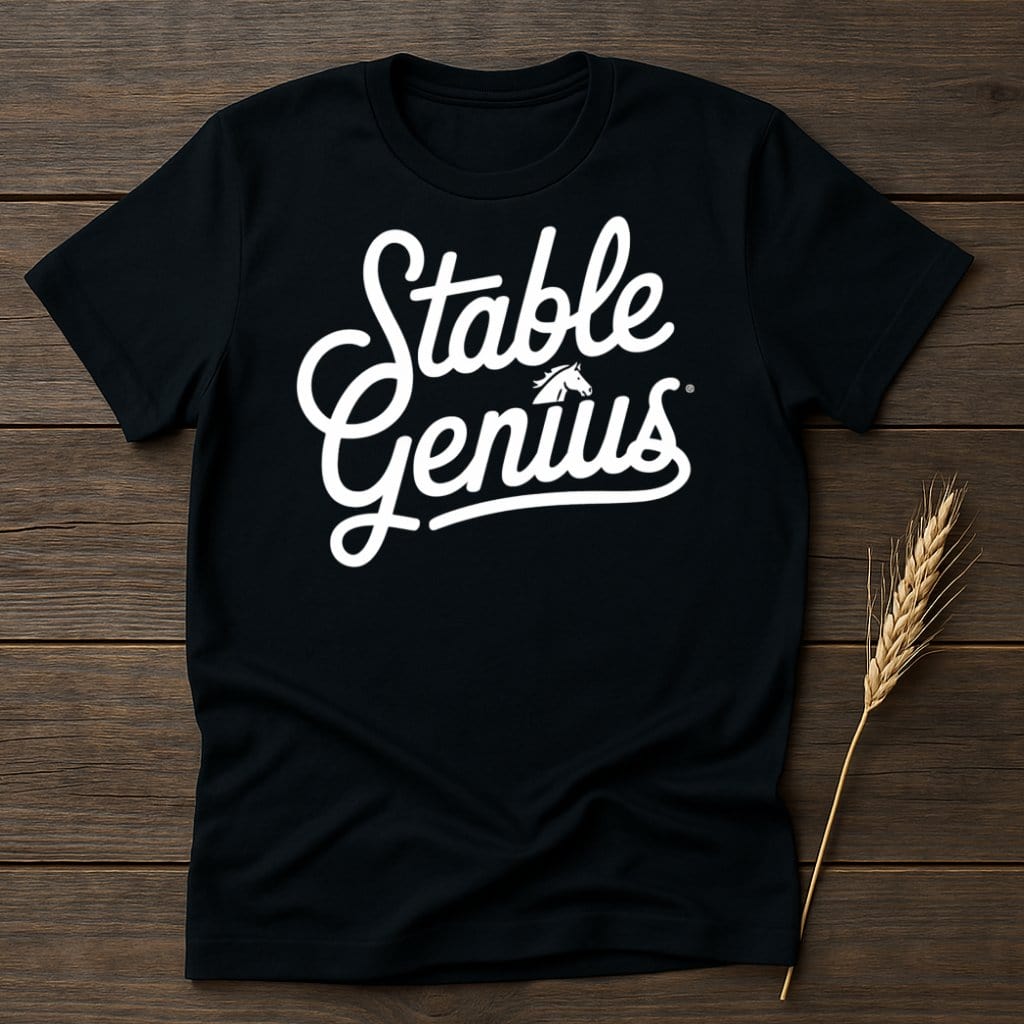 My Designs Physical Item S / Black Stable Genius T-Shirts