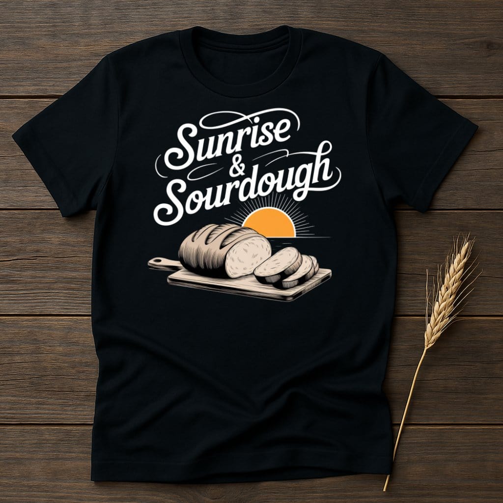 My Designs Physical Item S / Black Sunrise Sourdough T-Shirts