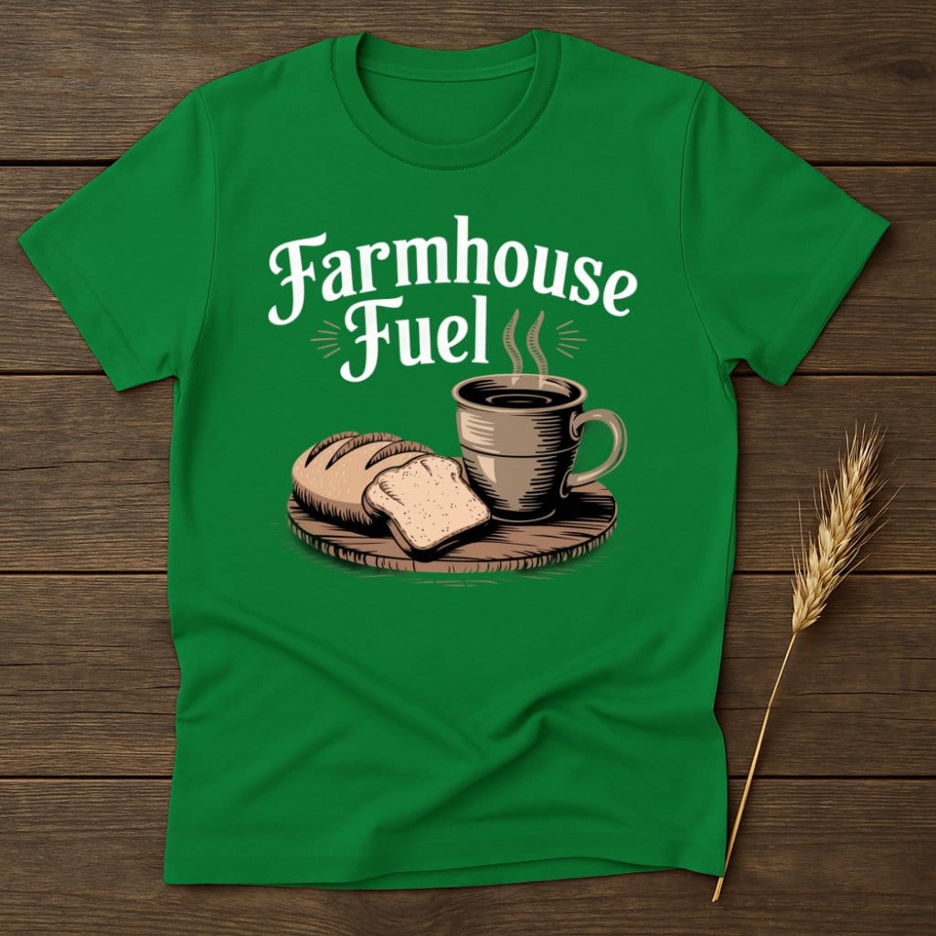 My Designs Physical Item S / Irish Green Farmhouse Fuel Bread and Coffee T-Shirts