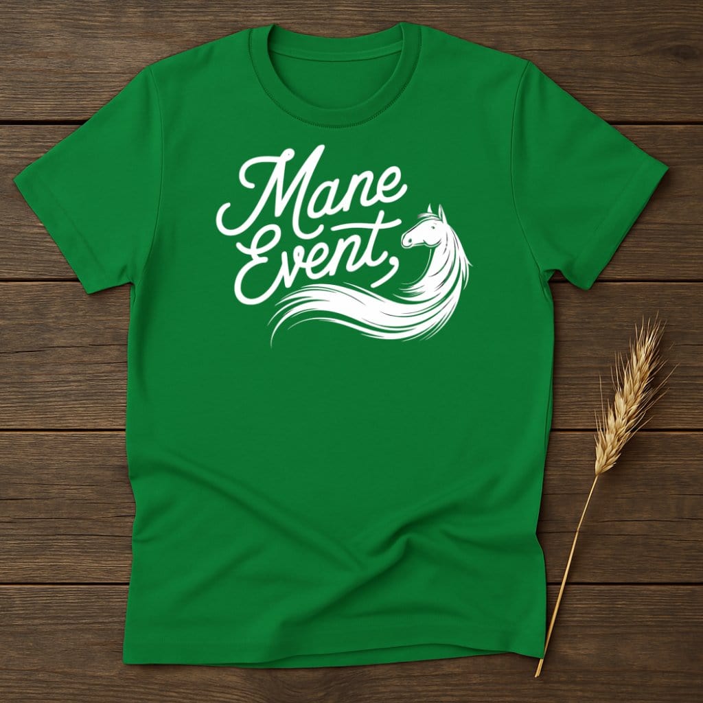 My Designs Physical Item S / Irish Green Mane Event Horse T-Shirts