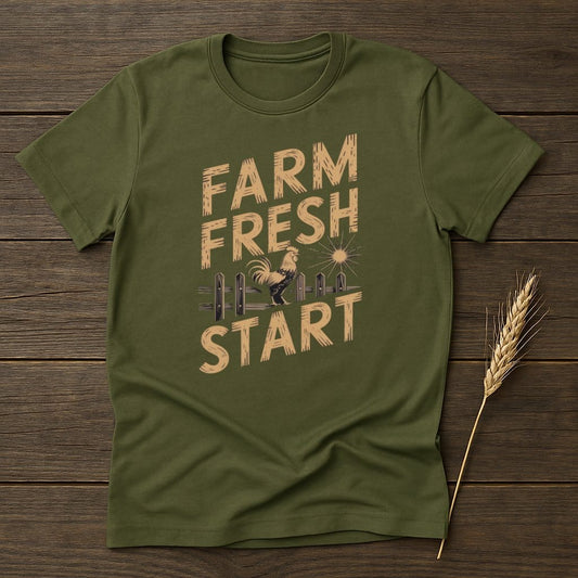 My Designs Physical Item S / Military Green Farm Fresh Start T-Shirts