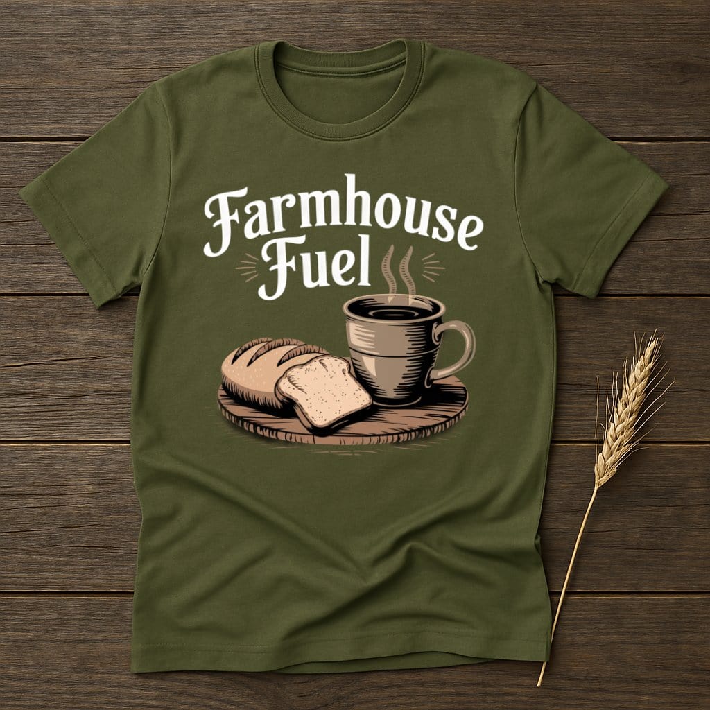 My Designs Physical Item S / Military Green Farmhouse Fuel Bread and Coffee T-Shirts