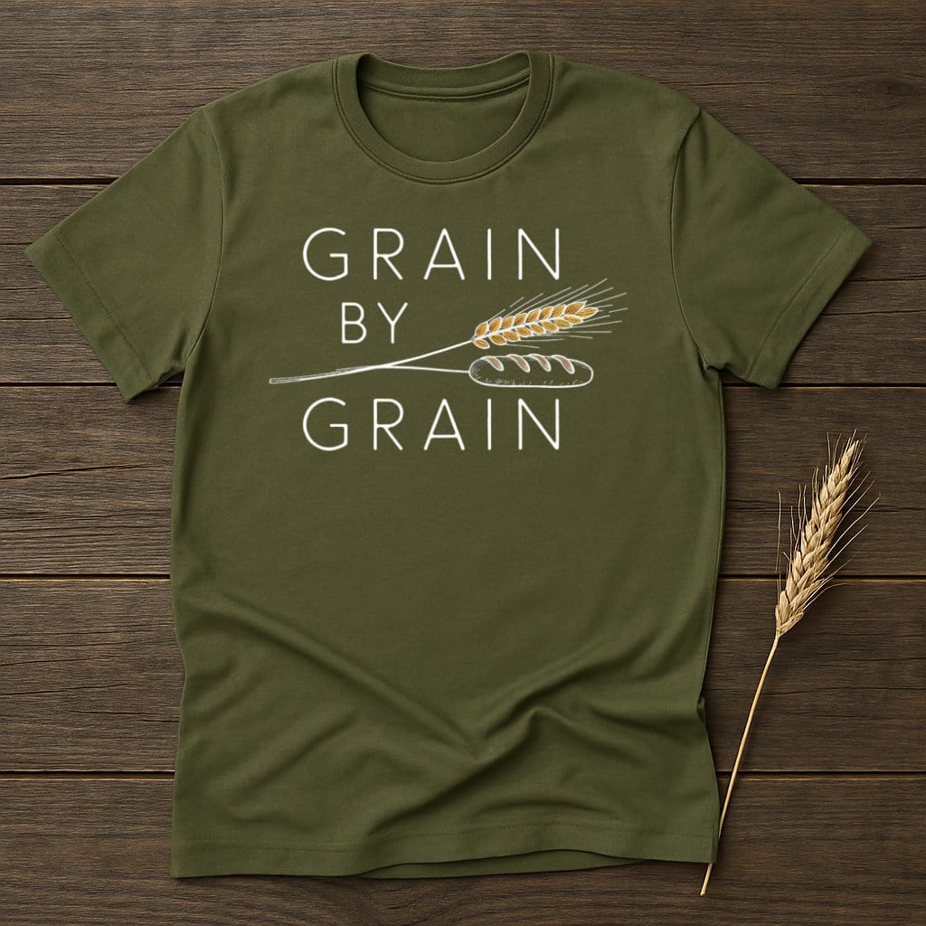 My Designs Physical Item S / Military Green Grain by Grain T-Shirts