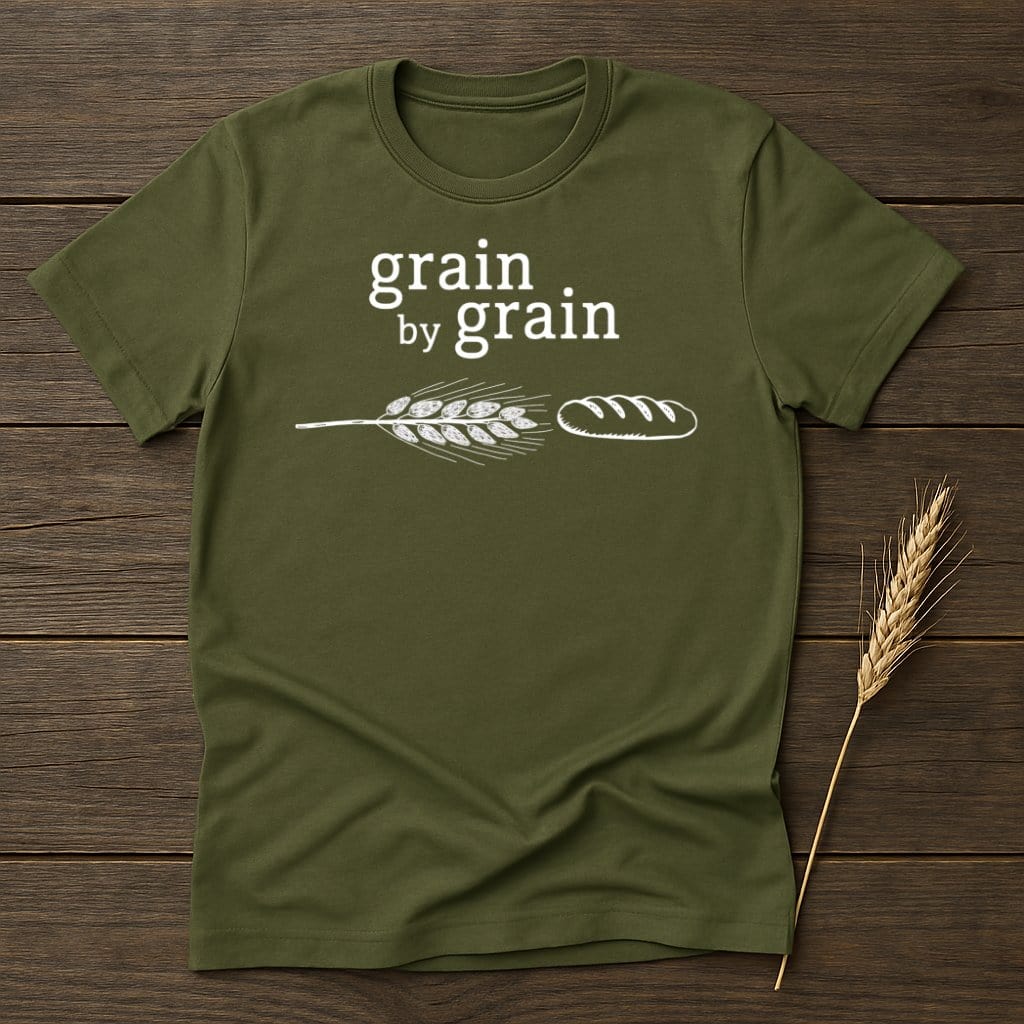 My Designs Physical Item S / Military Green Grain By Grain Wheat Bread T-Shirts