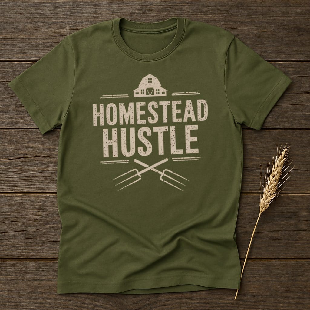 My Designs Physical Item S / Military Green Homestead Hustle T-Shirts
