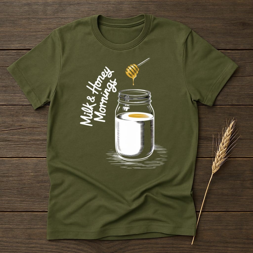 My Designs Physical Item S / Military Green Milk Honey Mornings T-Shirts