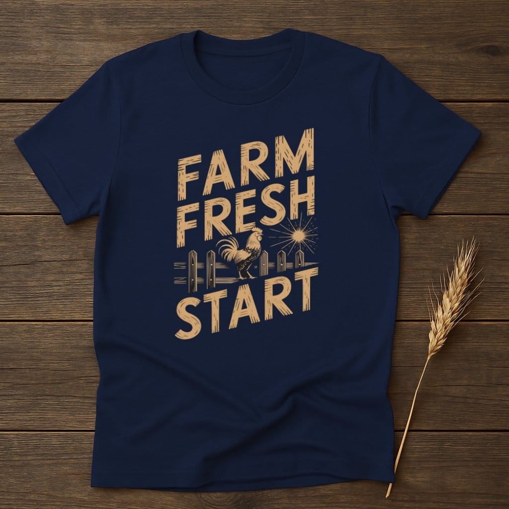 My Designs Physical Item S / Navy Farm Fresh Start T-Shirts
