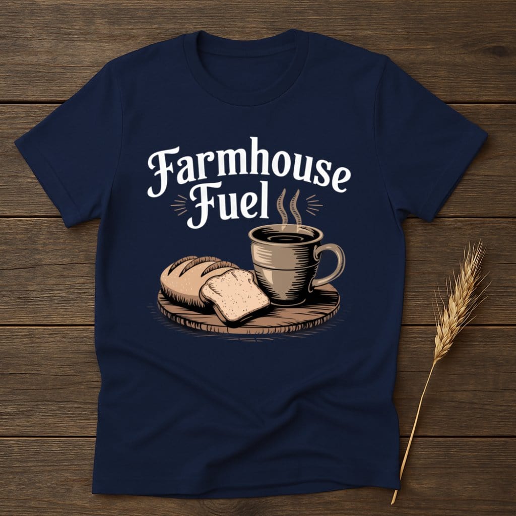 My Designs Physical Item S / Navy Farmhouse Fuel Bread and Coffee T-Shirts
