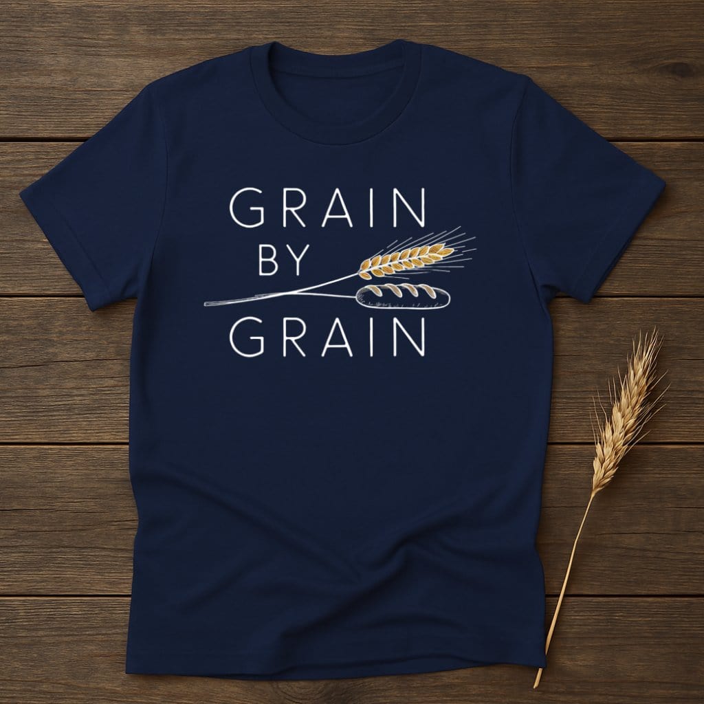 My Designs Physical Item S / Navy Grain by Grain T-Shirts