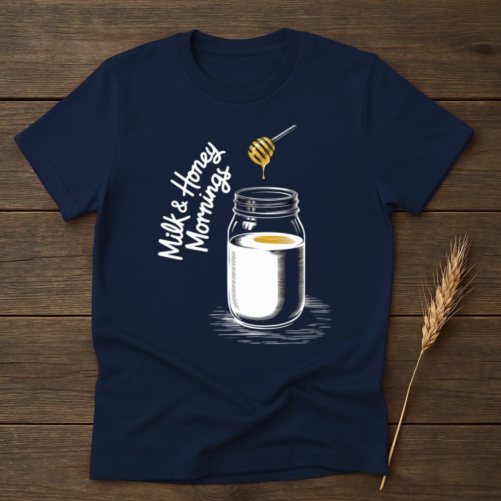 My Designs Physical Item S / Navy Milk Honey Mornings T-Shirts