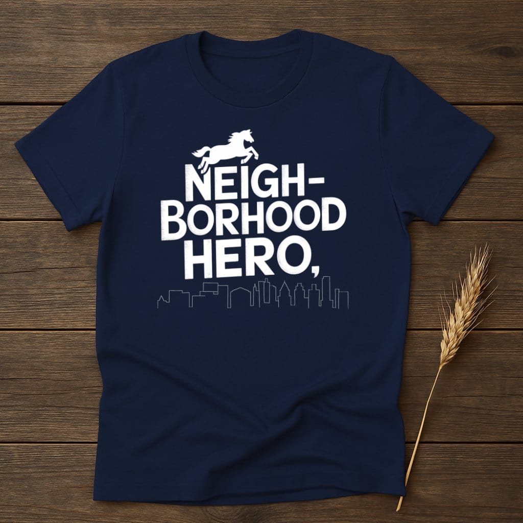 My Designs Physical Item S / Navy Neighborhood Hero City Skyline T-Shirts